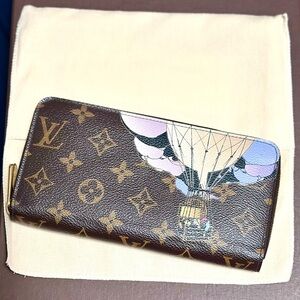 Louis Vuitton LE Monogram Canvas Illustre Zippy Wallet Hot Air Balloon